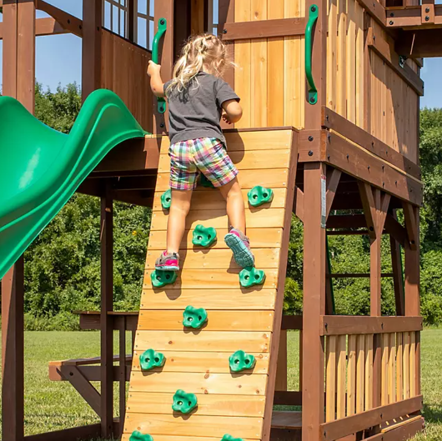 Sky Wave Slide Swing Set