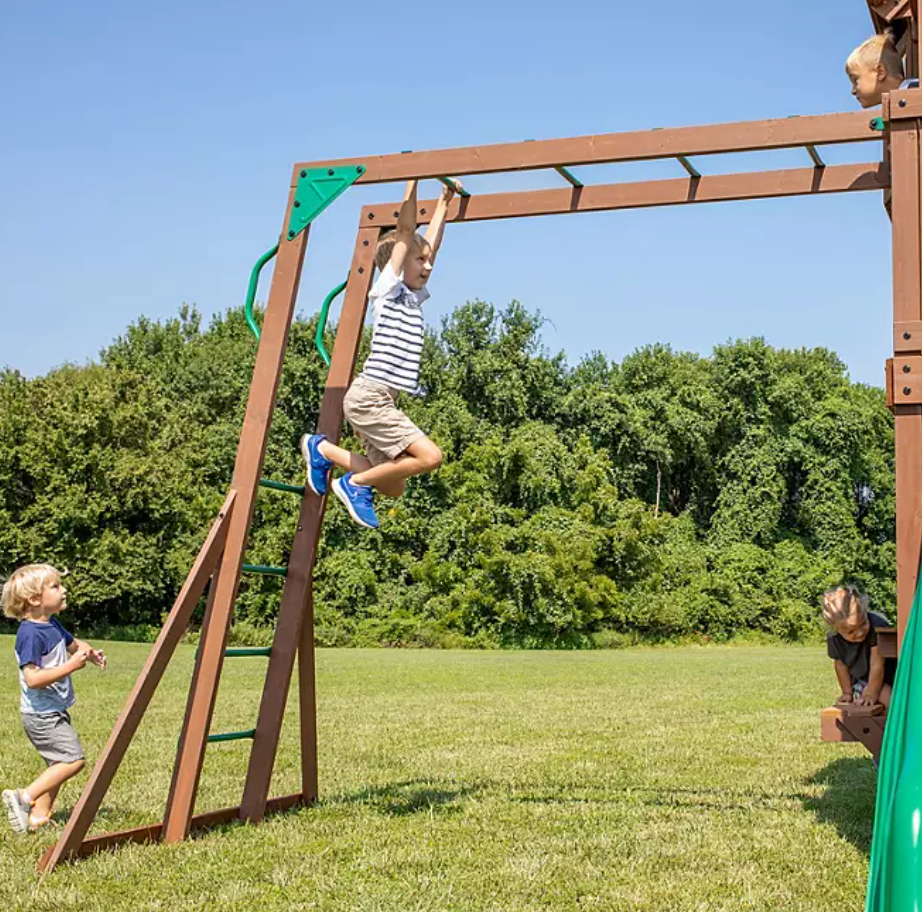 Sky Wave Slide Swing Set