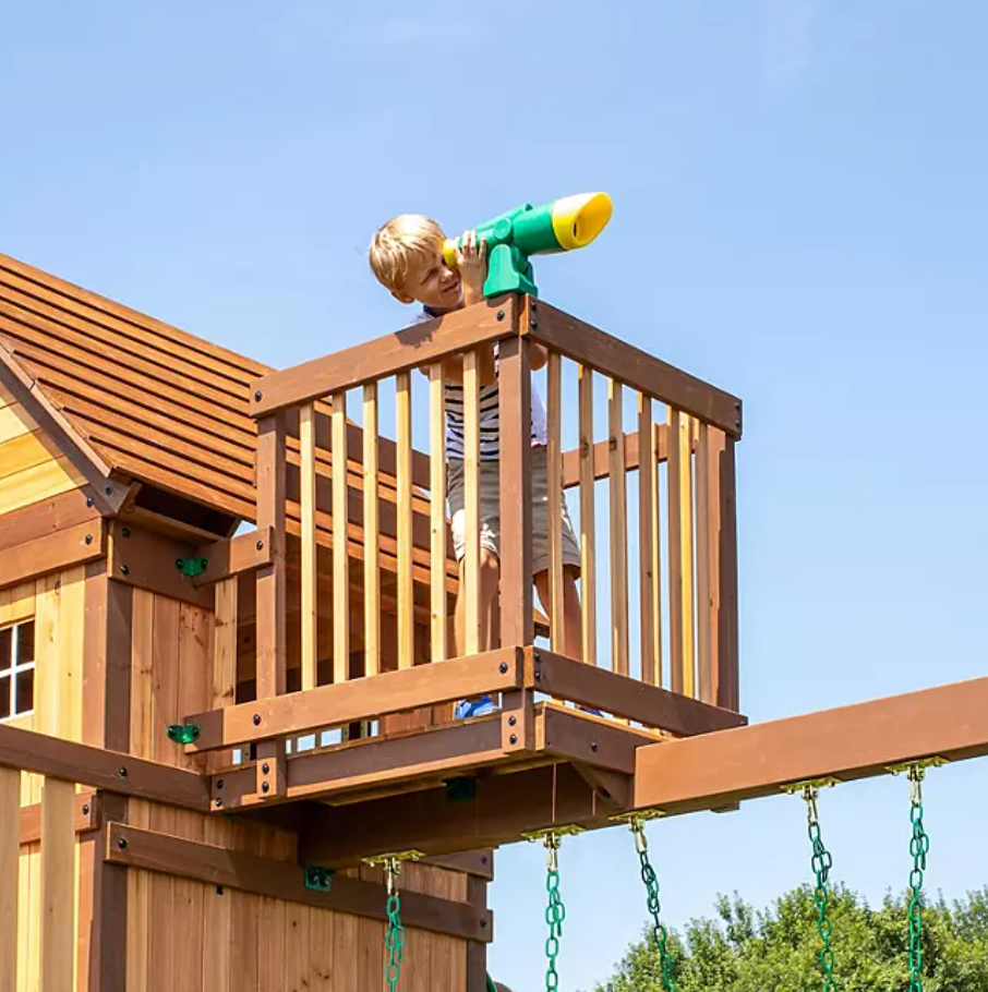 Sky Wave Slide Swing Set