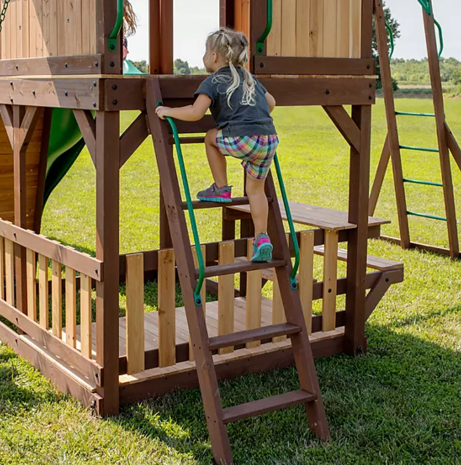Sky Wave Slide Swing Set