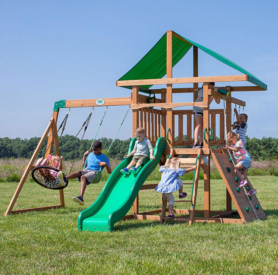 Peak Cedar Swing Set
