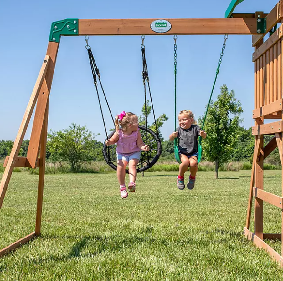 Peak Cedar Swing Set