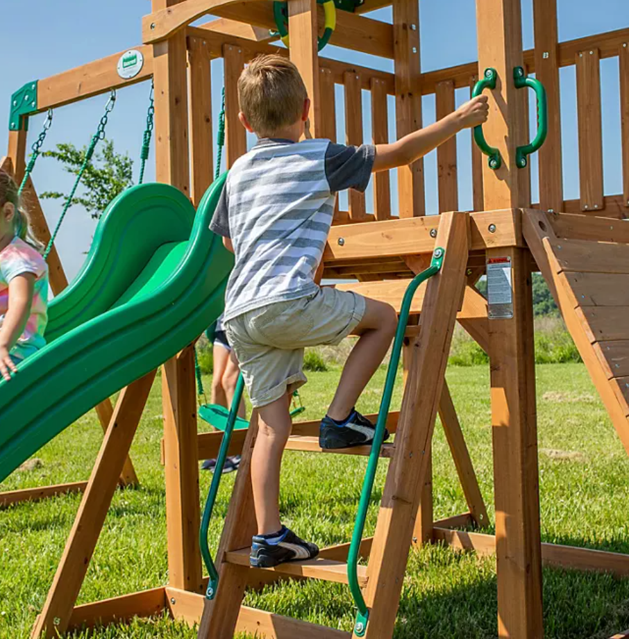 Peak Cedar Swing Set