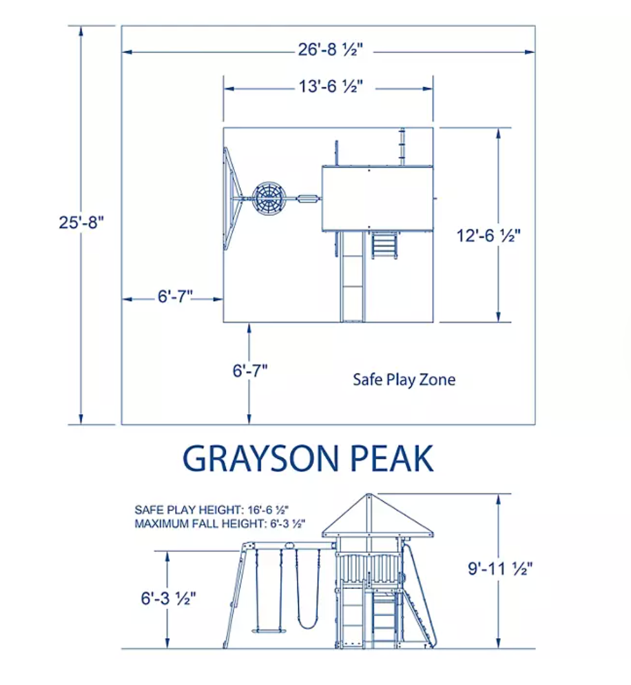 Peak Cedar Swing Set