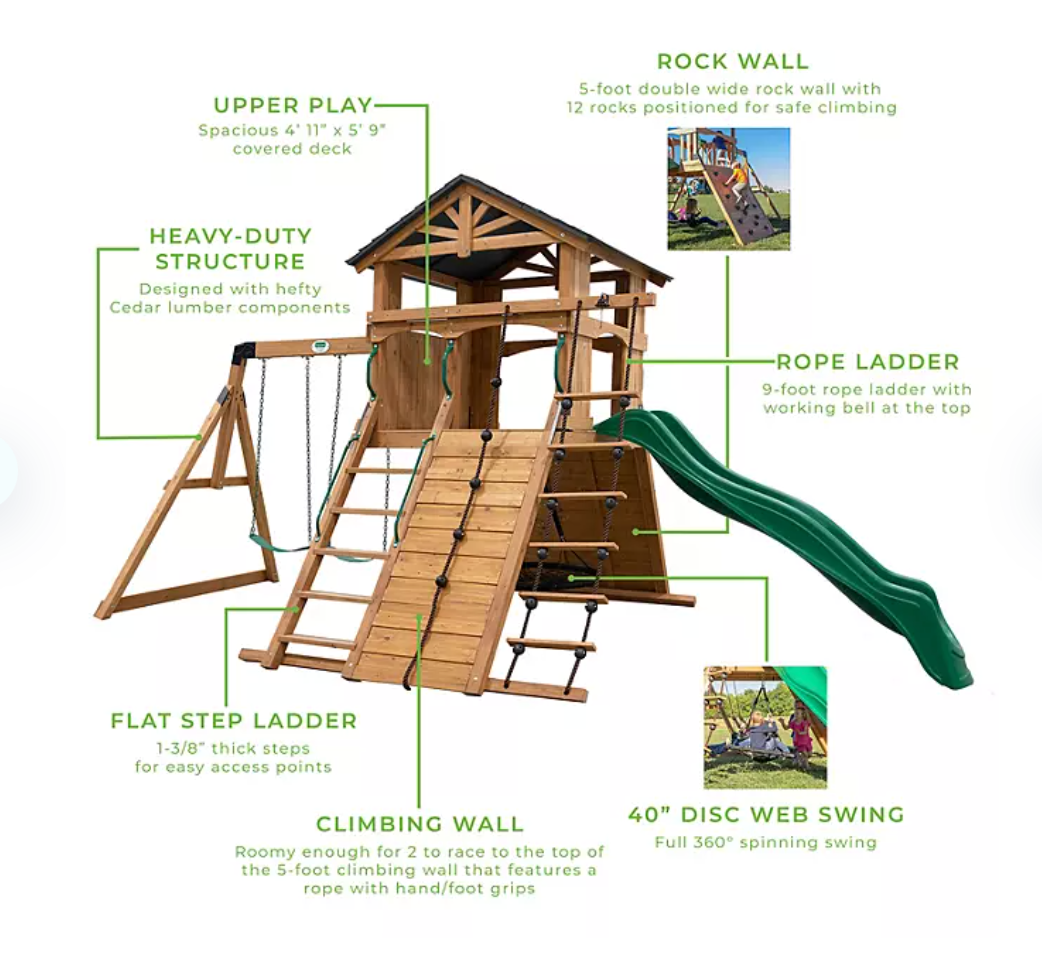 Endeavor Cedar Swing Set