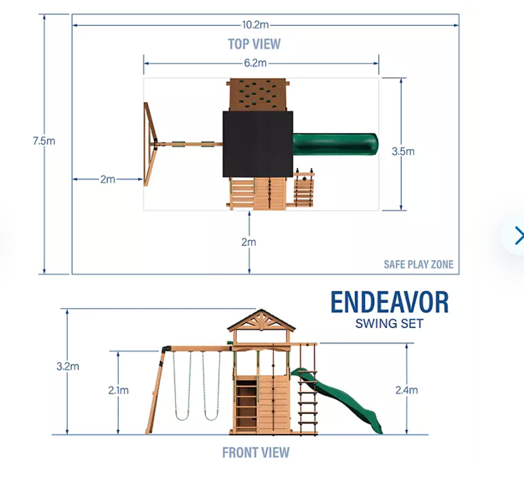 Endeavor Cedar Swing Set