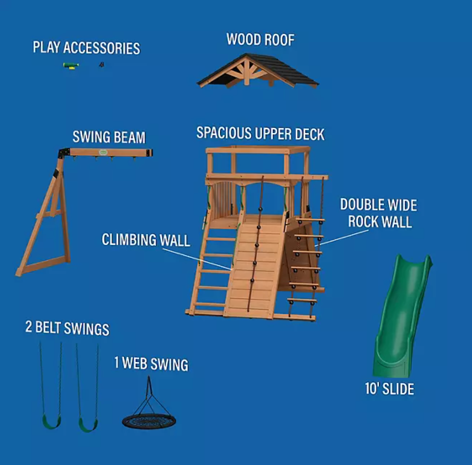 Endeavor Cedar Swing Set
