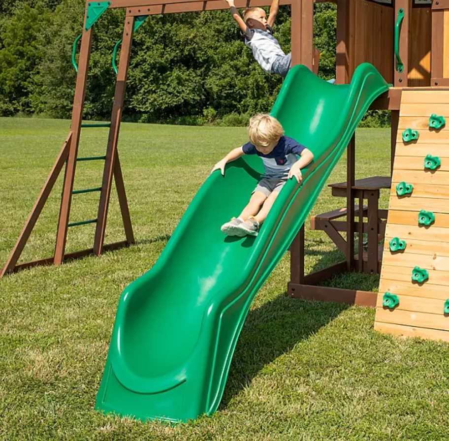 Sky Wave Slide Swing Set